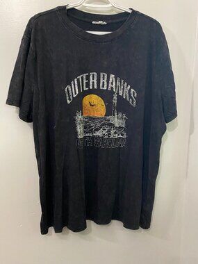 Maurice's Outerbanks North Carolina Black T-Shirt 1X